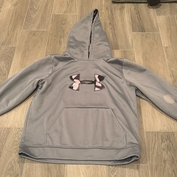 Under Armor Boys Gray Sweatshirt Size Youth Large - Picture 1 of 5